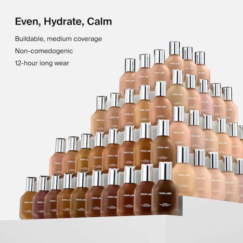 CHOOSE ✅ NIB HAUS LABS FOUNDATION Triclone Skin Tech Medium Coverage🌟 CHOOSE - Picture 13 of 15